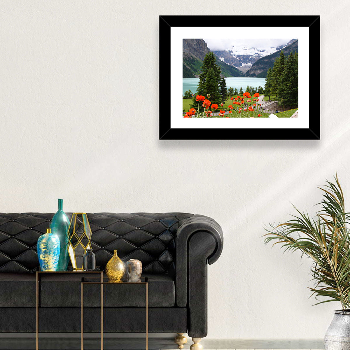 Lake Louise Poppies Wall Art