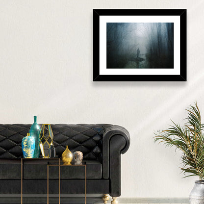 Foggy Forest Pathway Wall Art