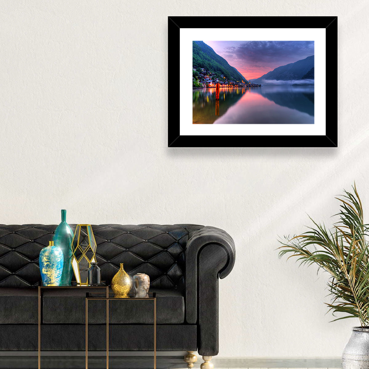 Hallstatt Mountain Village Wall Art