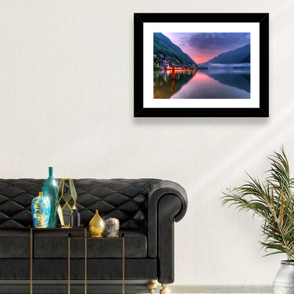 Hallstatt Mountain Village Wall Art