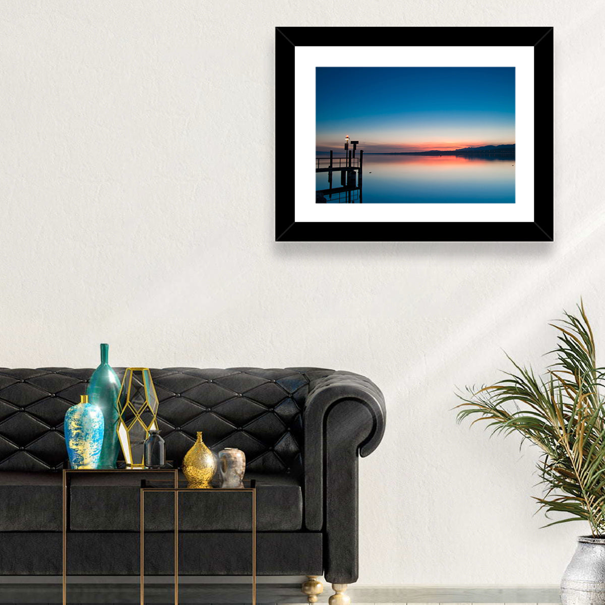 Lake Geneva Sunrise Pier Wall Art