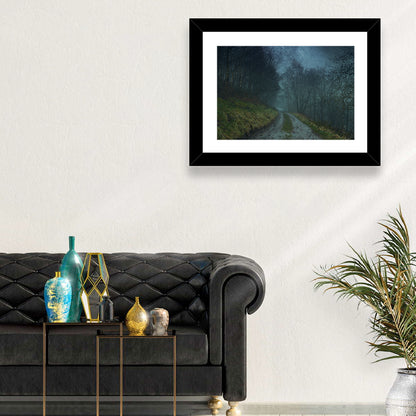 Misty Forest Pathway Wall Art