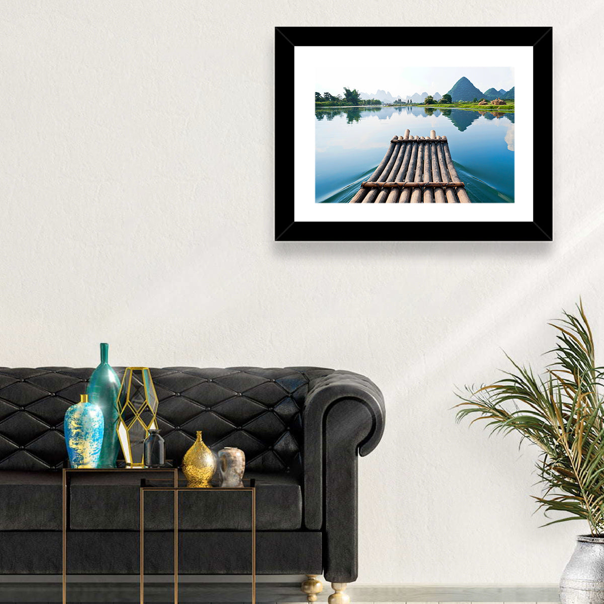 Li River Bamboo Raft, Guilin Wall Art