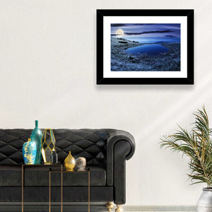 Mountain Lake at Night Wall Art