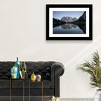 Zugspitze from Lake Seebensee Wall Art