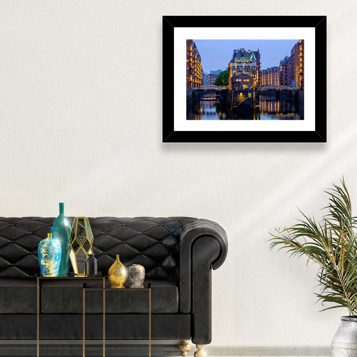 Wasserschloss Blue Hour Reflections Wall Art
