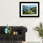 Lauterbrunnen Valley Waterfall View Wall Art