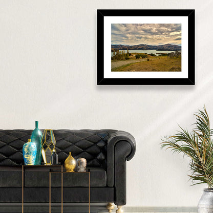 Akaroa Lake Gravel Path View Wall Art