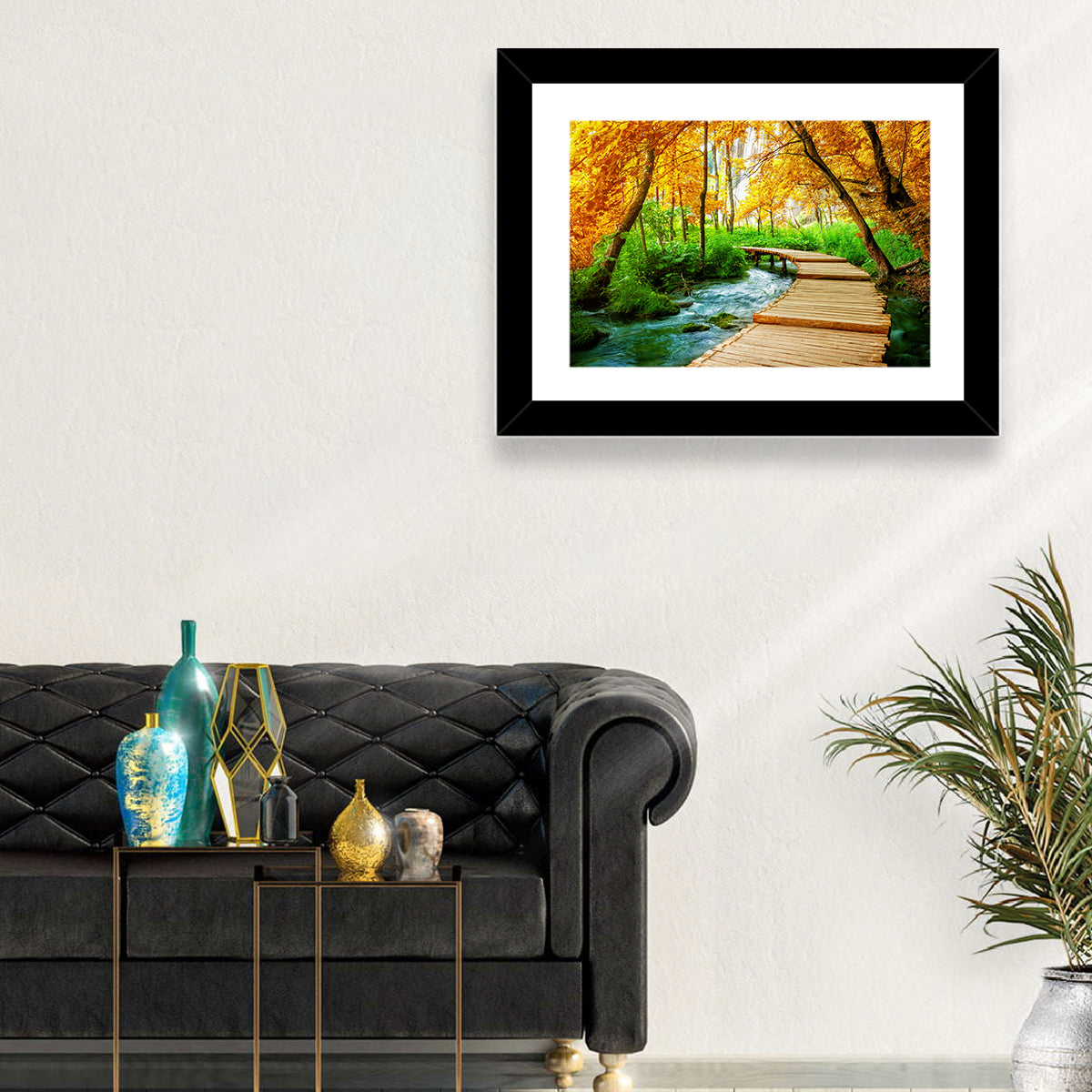 Plitvice Autumn Boardwalk Wall Art