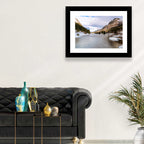 Grungevatn Winter River and Lake Wall Art