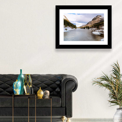 Grungevatn Winter River and Lake Wall Art
