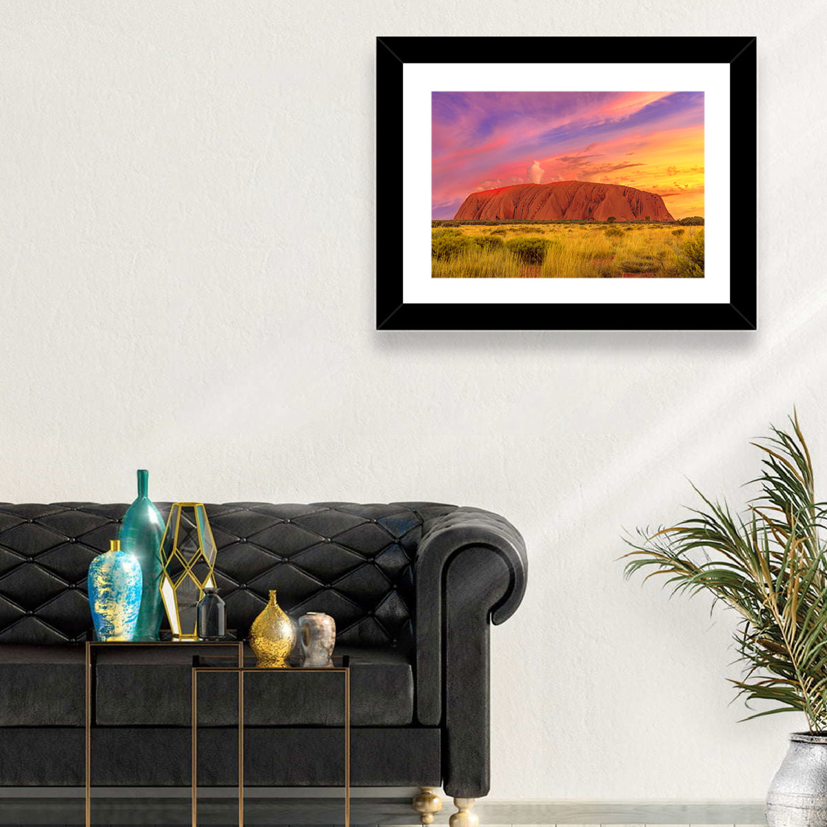 Uluru Golden Hour Sunset Wall Art