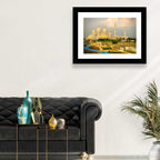 Sheikh Zayed Grand Mosque at Golden Dusk Wall Art