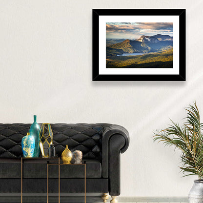 Table Rock Sunrise Over Looking Glass Rock Wall Art