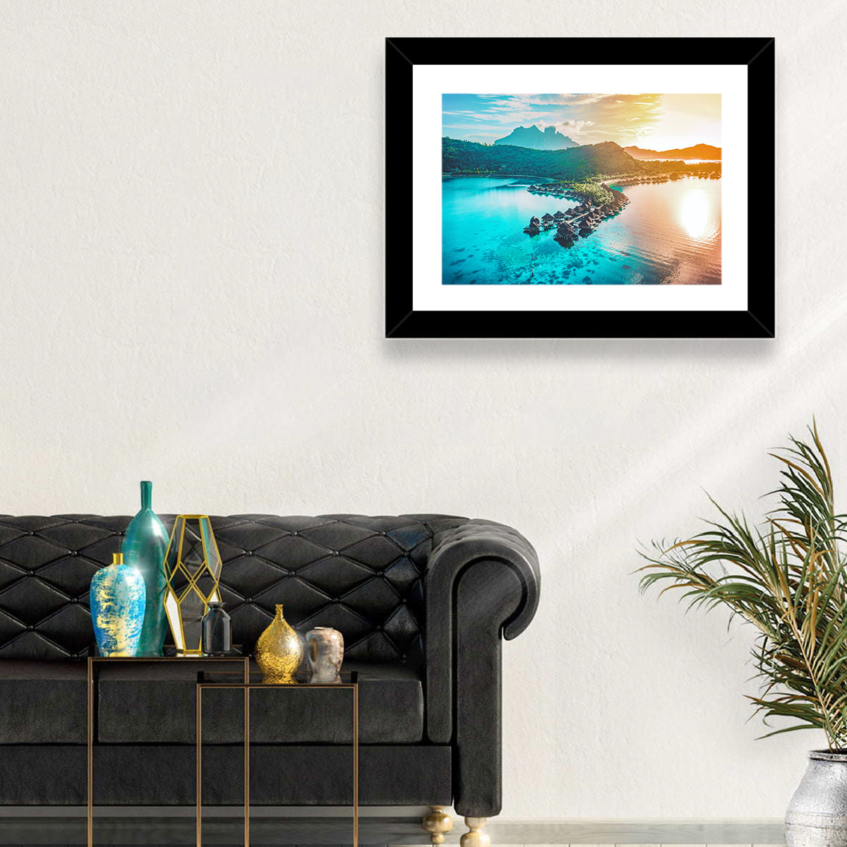 Bora Bora Overwater Bungalows Wall Art