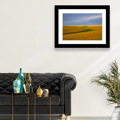 Golden Hour Soybean Field Wall Art