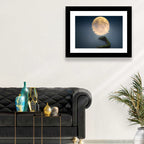 Moonlit Shipwreck Reflection Wall Art