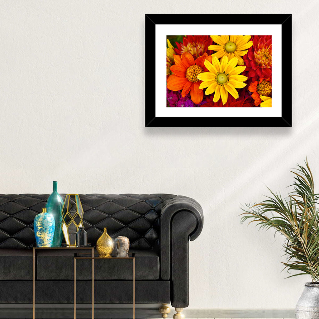 Fresh Autumn Flowers Wall Art