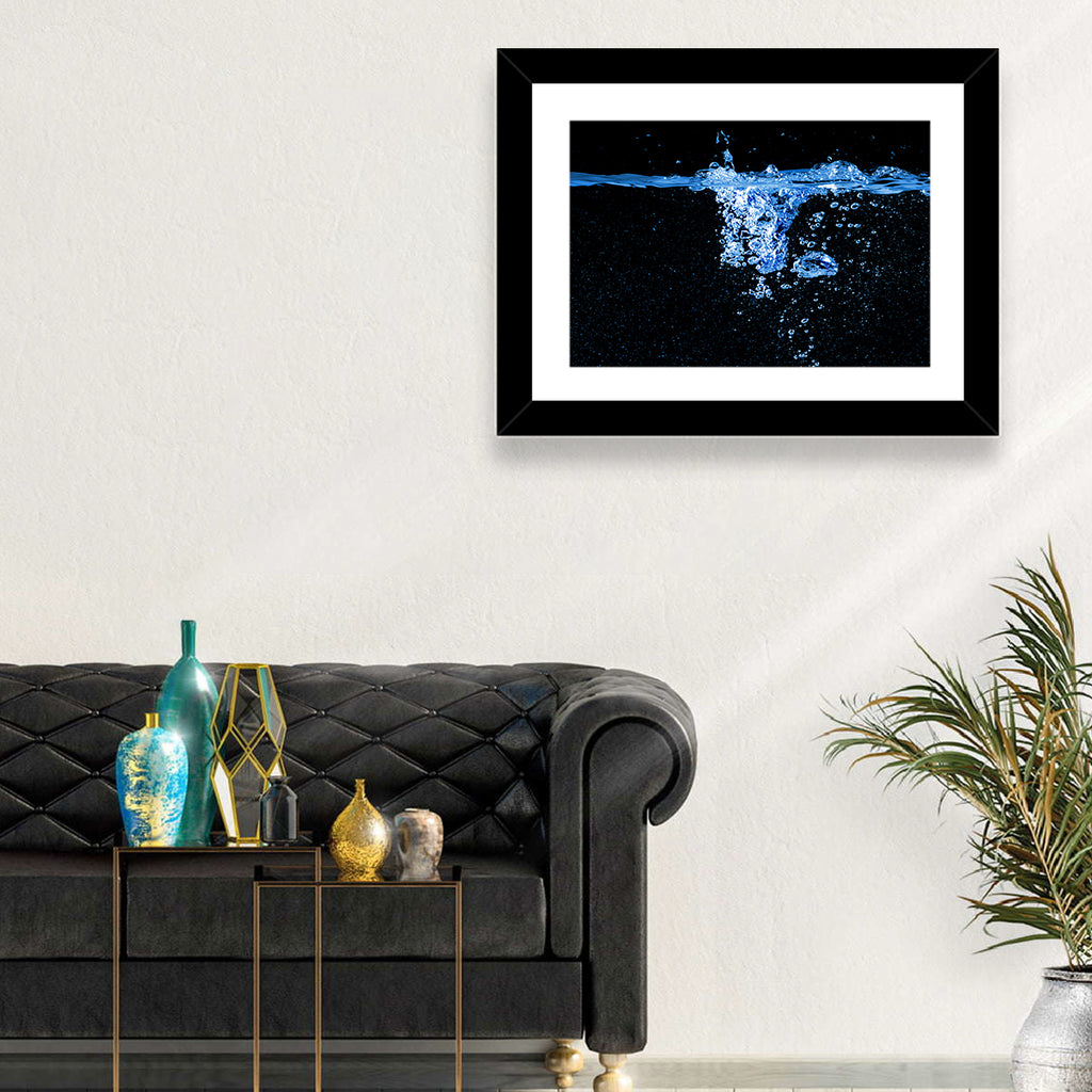 Underwater Bubble Motion Wall Art