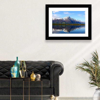 Pioneer Peak Reflected in Jim Lake Wall Art