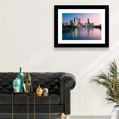 Brisbane River Skyline at Dusk Wall Art