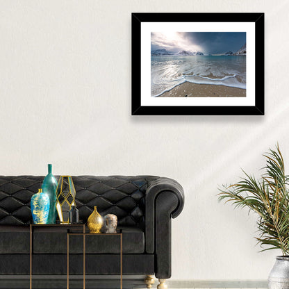 Haukland Beach Winter Light Wall Art