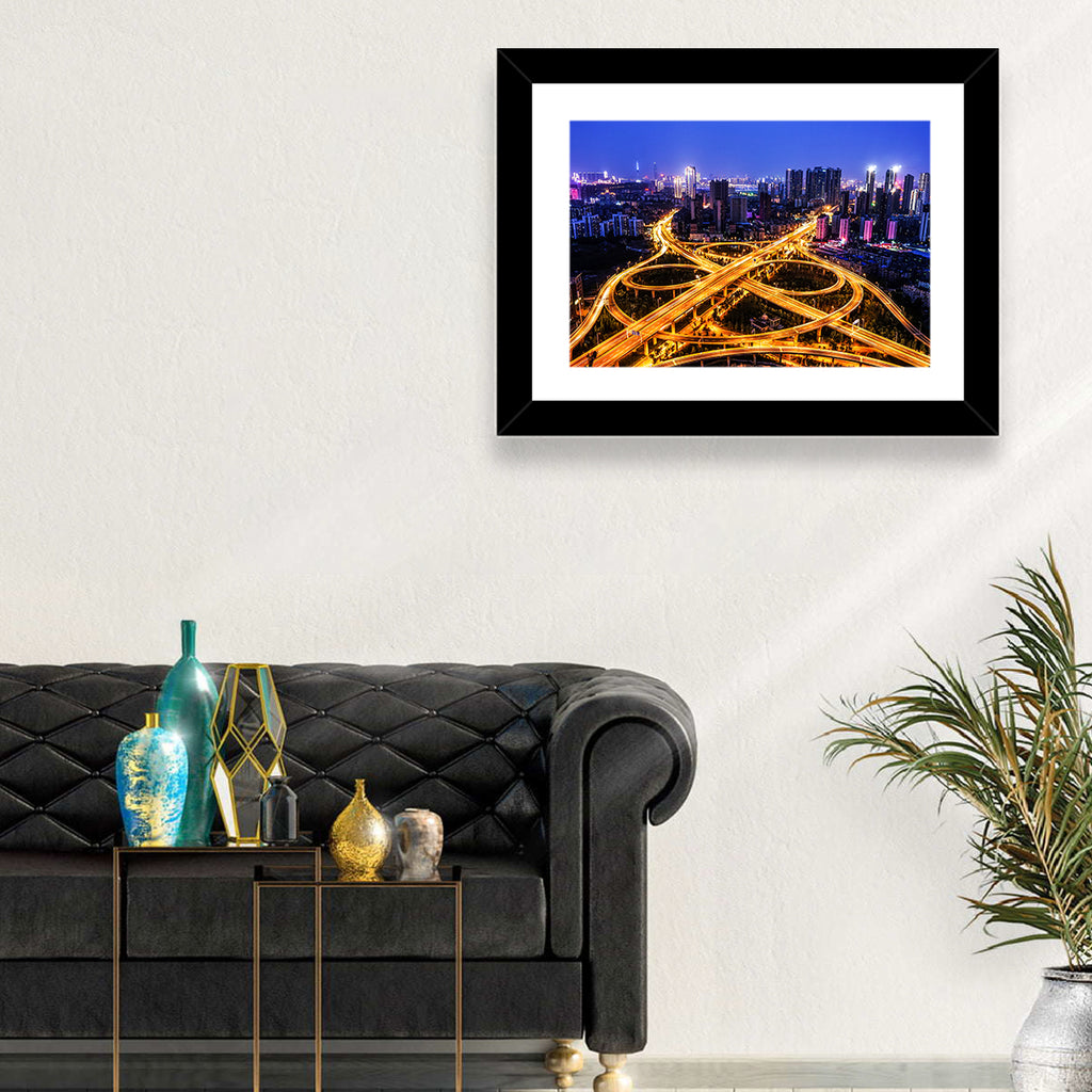 Hanyang District Interchange Nightscape Wall Art