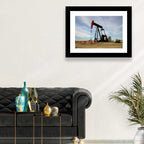 Pump Jack with Storage Tank Wall Art