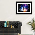 Astronaut at Alien Planet Cave Wall Art