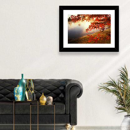 Autumn Pond Sunrise Connecticut Wall Art