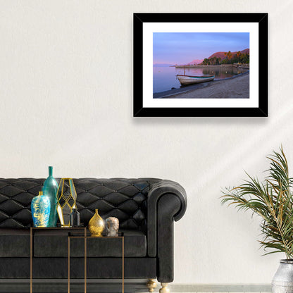 Lake Chapala Shoreline at Dusk Wall Art