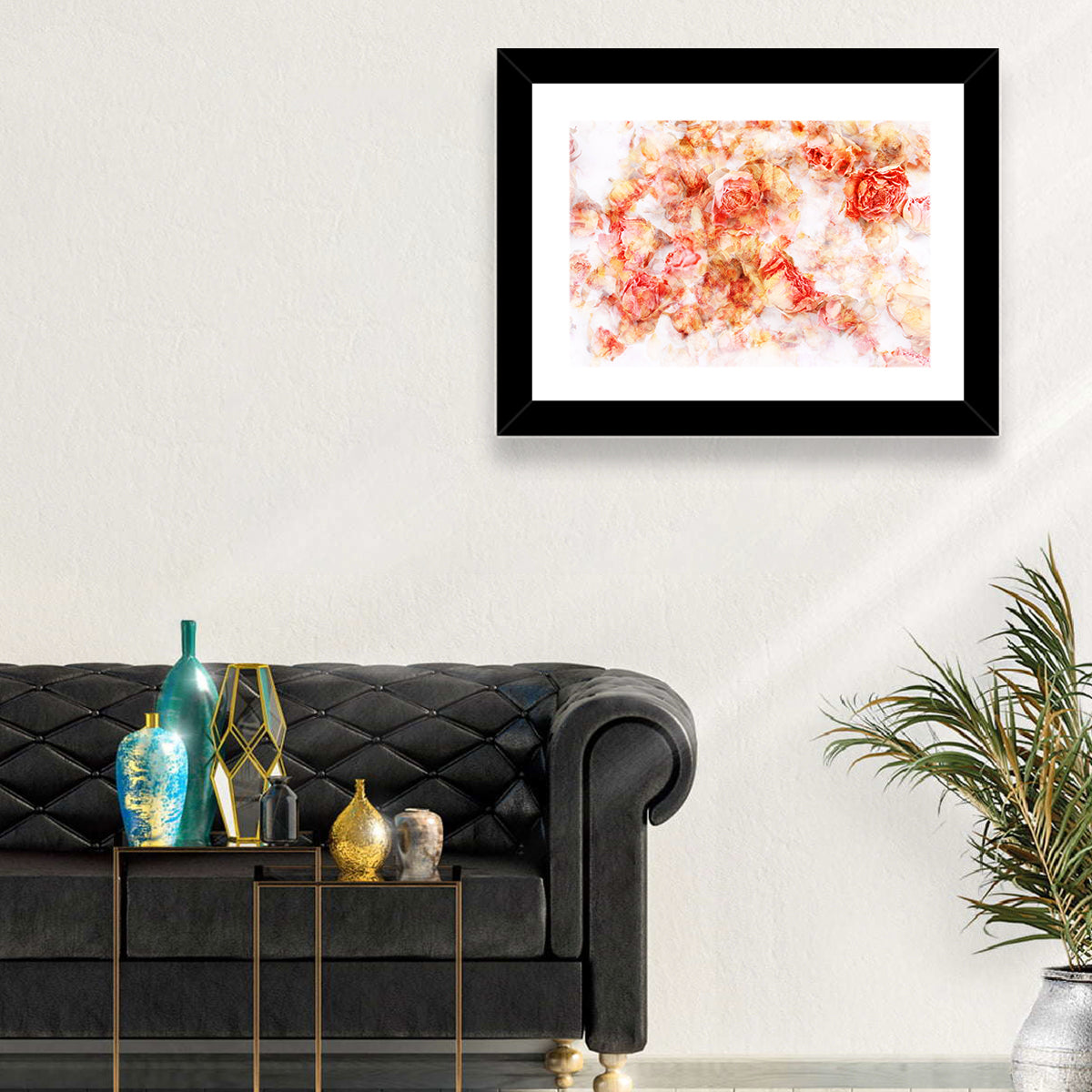 Scattered Dried Rose Petals Wall Art