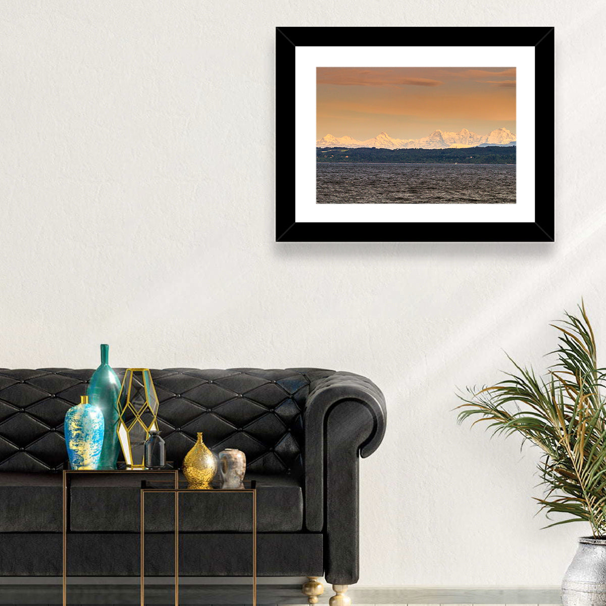 Lake Neuchatel Golden Hour Wall Art