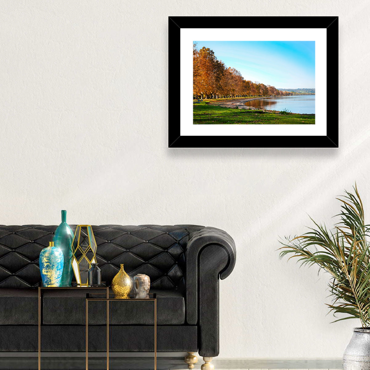 Lake Bolsena Autumn Shoreline Wall Art