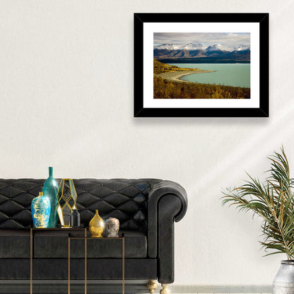 Lake Pukaki Autumn Shoreline Wall Art