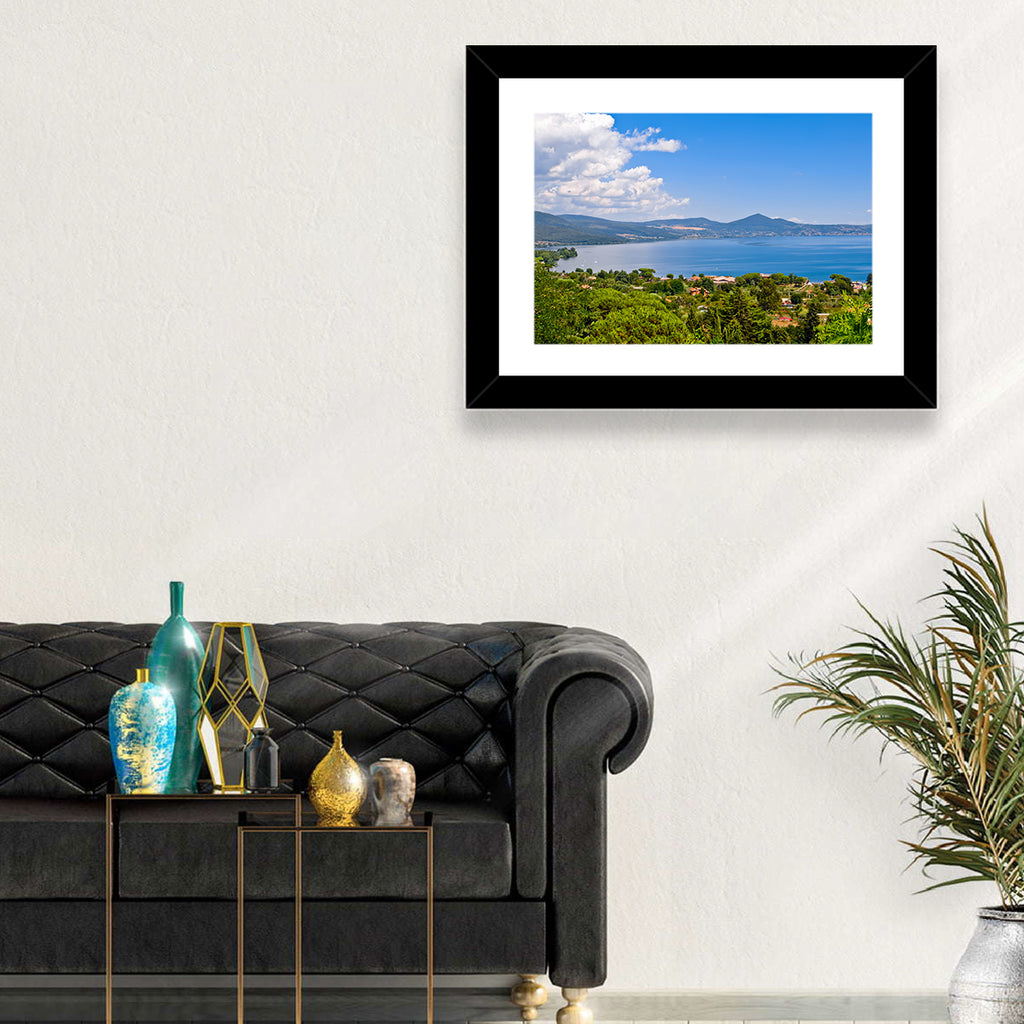 Lake Bracciano View Wall Art