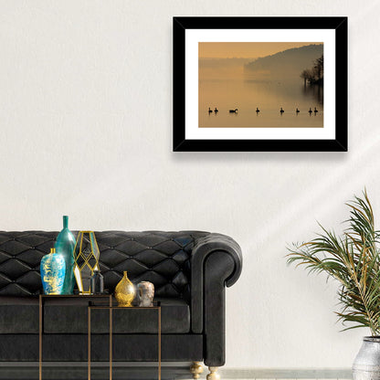 Lake Degray Geese Silhouette Wall Art