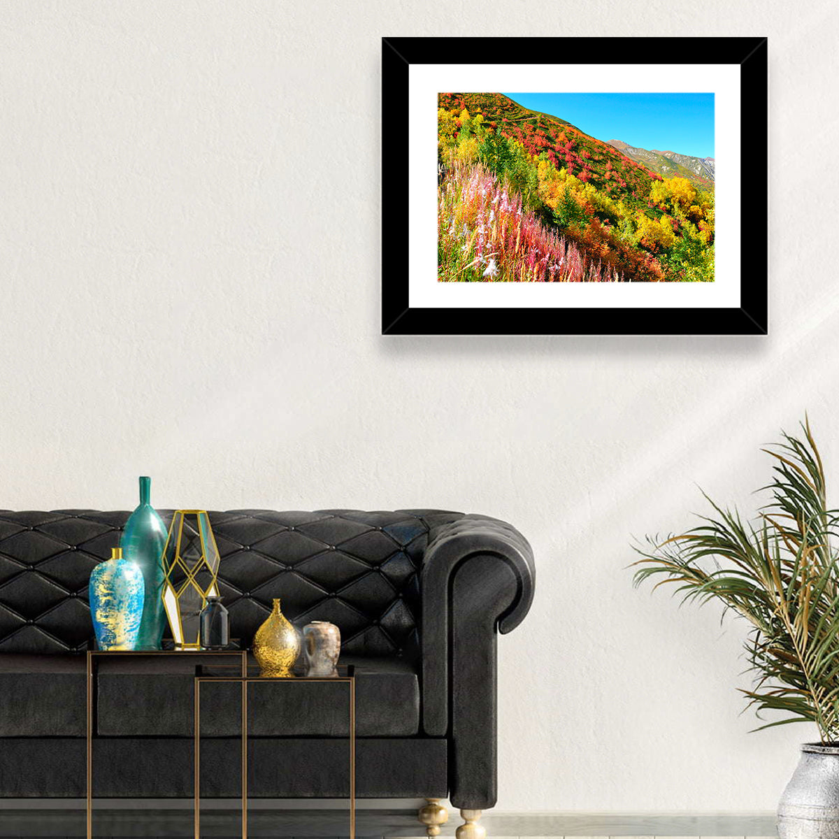 Svaneti Autumn Mountain Landscape Wall Art