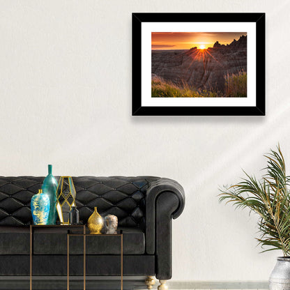 Badlands National Park Sunset Wall Art