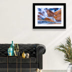 Geothermal Valley with Footbridge Wall Art