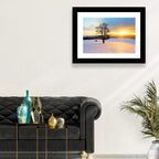 Snowy Winter Sunrise Wall Art