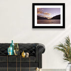 Purple Sunset Over Lake Crescent Wall Art