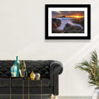 Tramore Rocky Coast Sunset Wall Art