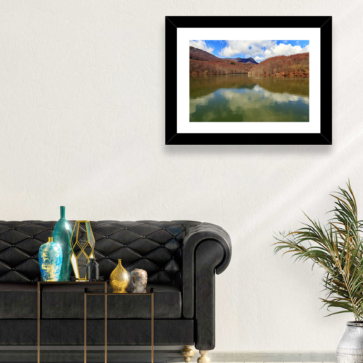 Lake Santa Fe Montseny Wall Art in a room, landscape