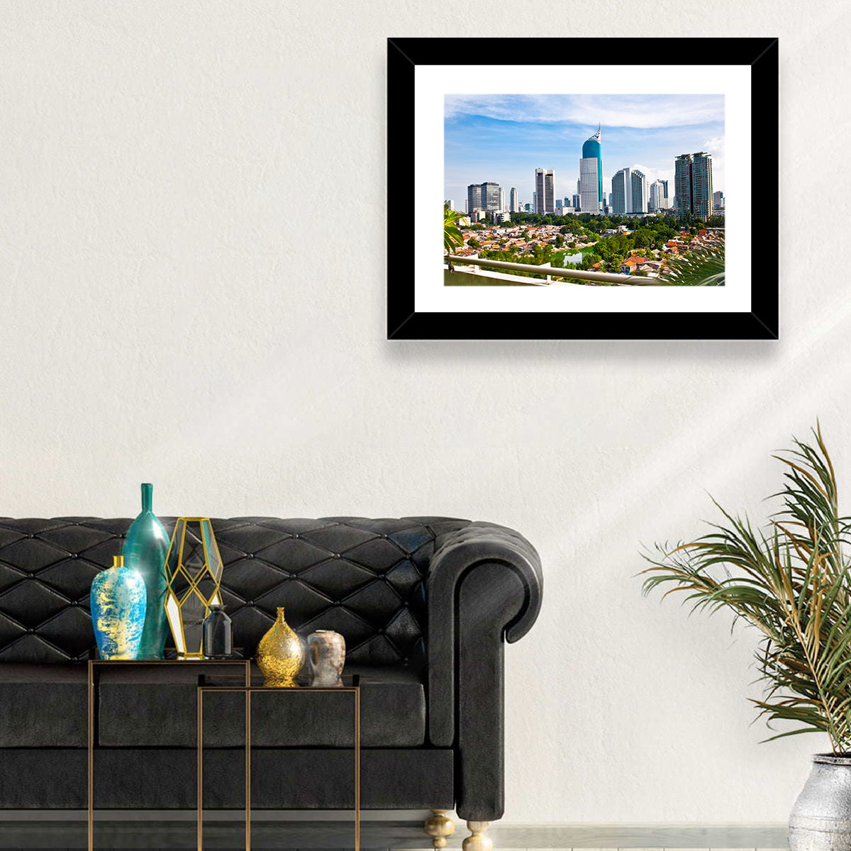 Jakarta Skyline with Wisma 46 Wall Art