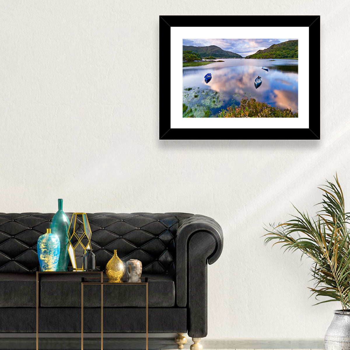 Lough Leane Rowboats at Dusk Wall Art