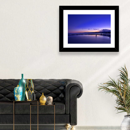 Lake Balaton Twilight Pier Wall Art