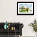 Spring Cottage by the Stream Wall Art
