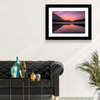 Medicine Lake Sunset Reflection Wall Art