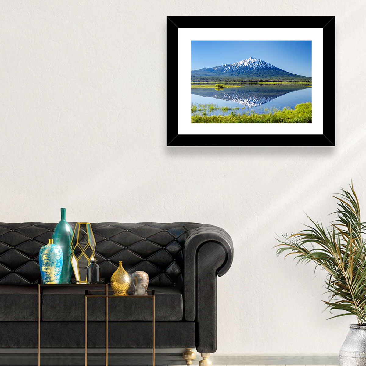 Mount Bachelor Lake Reflection Wall Art